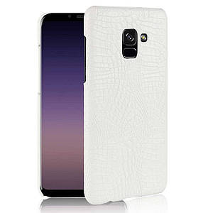 Чохол накладка бампер Croco для Samsung Galaxy A5 (2018) (8 кольорів) Білий
