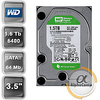 Жесткий диск 3.5" 1,5Tb WD WD15EADS (32Mb/5400/SATAII) green БУ