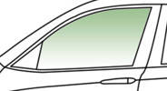 Автомобільне скло передніх дверей опускное ліве SKODA FABIA 1999-2007 инкапсулированное 7808LCLH5FD