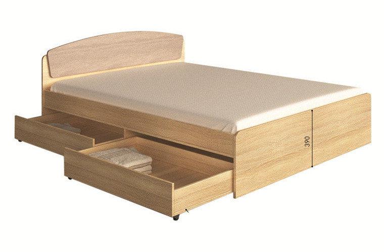 Ліжко Асторія з 2-ма висувними шухлядами (1650х2030х790)