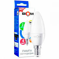 Світлодіодна лампа свічка Led Biom BT-549 C37 4 W E14 3000 К