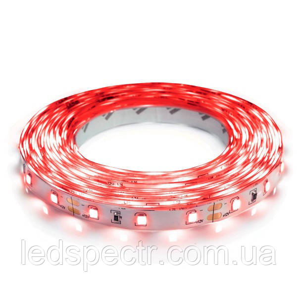 Світлодіодна стрічка LED Biom 2835-60 IP20 червоний колір, негерметична, 1 м