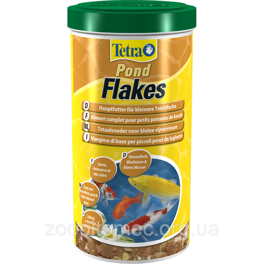 Корм TETRA (Тетра) POND FLAKES суміш пластівців для дрібних ставкових риб, 1 л/180г