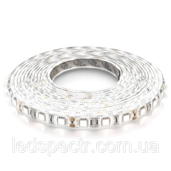 Світлодіодна стрічка LED Biom 5050-60 IP65 холодний білий, герметична, 1 м