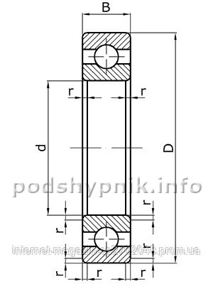 Підшипник 232 (Завубільний аналог 6232)