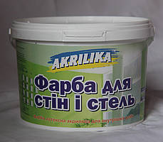 Водоемульсійна фарба для стін і стель Akrilika 14 кг