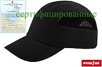 Каска-кепка черная защитная промышленная Польша (каскепка, каскетка) BUMPCAPMESH B