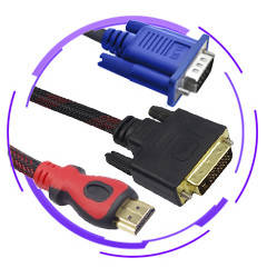 HDMI, DVI, VGA Кабелі