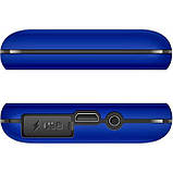 Телефон з потужною батареєю з великим екраном кнопковий Sigma Power синій, фото 2