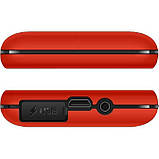 Телефон із потужною батареєю з великим екраном кнопковий Sigma Power Type C червоний, фото 2
