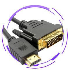 HDMI - DVI кабелі