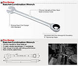 Ключ комбінований з тріскачкою 22мм Toptul AOAA2222 (новий артикул AOAF2222) (Тайвань), фото 4