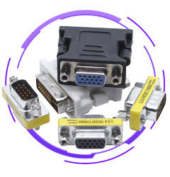 DVI — VGA, DVI — DVI, VGA — VGA, COM RS-232 перехідники 