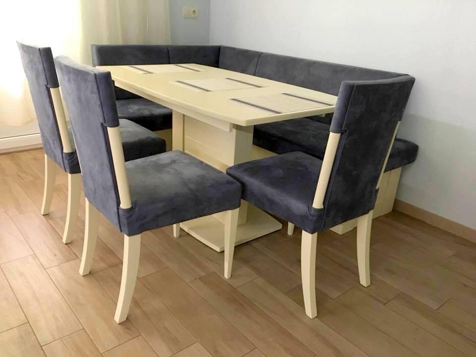 Кухонний стіл Бристоль Askalon розкладний з масиву дерева, колір на вибір 150х80+45