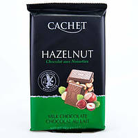 Премиум шоколад Cachet Hazelnut 32 какао с фундуком 300гр Бельгия