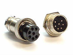 Роз'єм GX16-7 контактів (7 pin) пара