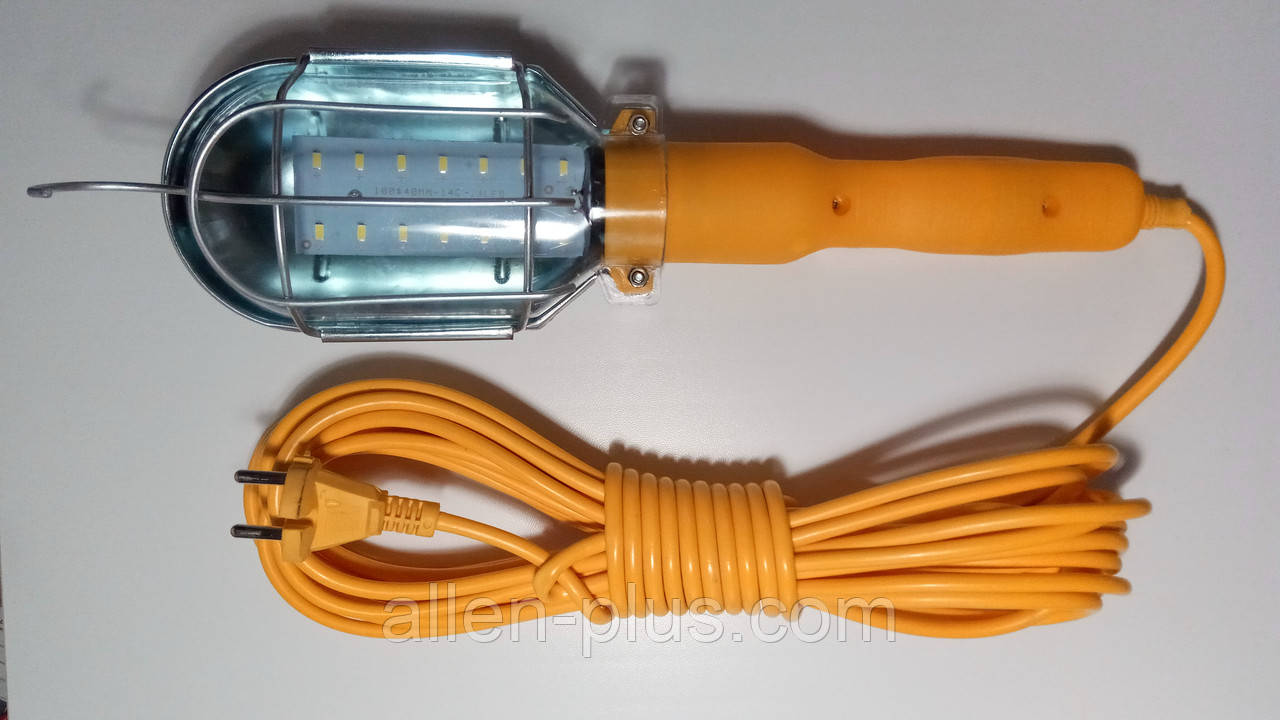 Ручний світлодіодний світильник переносний 10 м (14 SMD), 220В