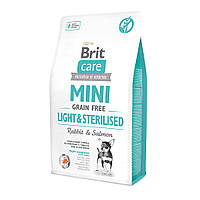 Корм Brit Care Mini GF Light&Sterilised (з кроликом і лососем)