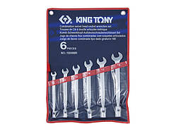 Набір ключів ріжково-торцевих з карданом 6 од King Tony KT1B06MR