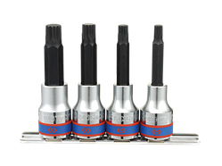 Комплект SPLINE 1/2" удлин. М6;М8;М10;М12. KING TONY 4136PR (Тайвань)