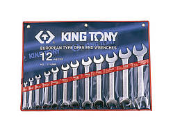 Набір ключів ріжкових 12шт. (6-32мм) KING TONY 1112MR (Тайвань)