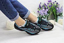 Кросівки підліткові Nike air max 95 чорні з блакитним 37р, фото 2