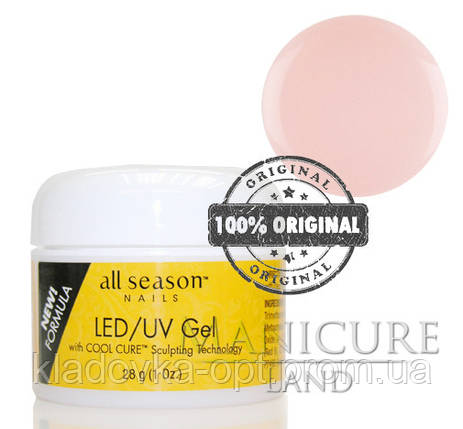 Моделюючий гель LED/UV All Season (прозоро-розовий), 28 р, фото 2