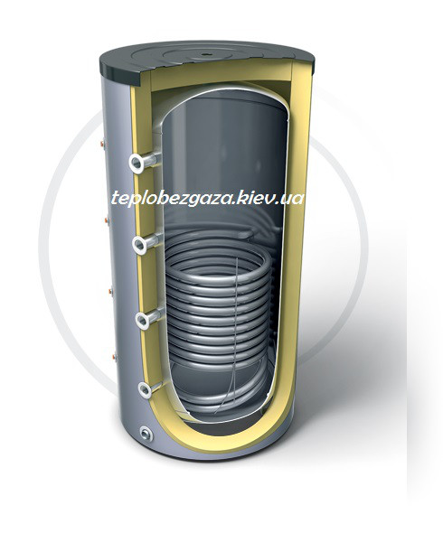 Буферні баки TEZY низького тиску (3 бари) з одним теплообмінником 