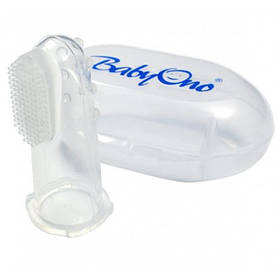 Щітка для зубів і масажу ясен + контейнер для зберігання BabyOno