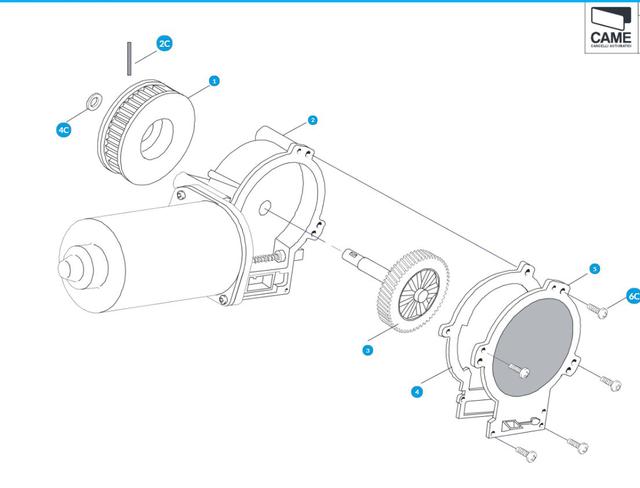 Електромотор для автоматичних дверей САМЄ Електромотор для автоматичних дверей САМЕ RIP118