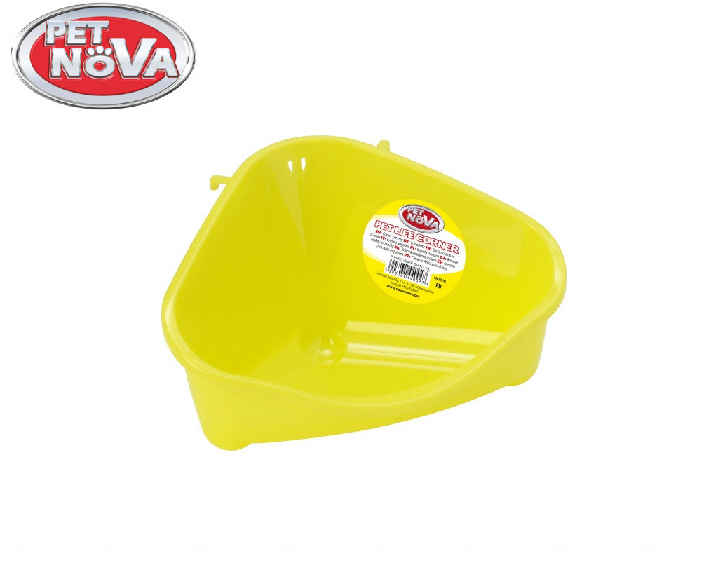 Кутовий туалет для гризунів Pet Nova S жовтий, фото 1