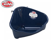 Кутовий туалет для гризунів Pet Nova M синій