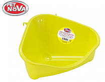 Кутовий туалет для гризунів Pet Nova M жовтий