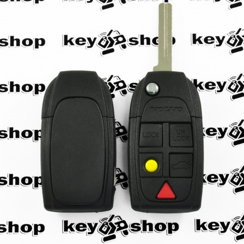 Оригинальный выкидной ключ для Volvo (Вольво) 4+1 кнопки, чип id48 / 315MHz (Новый) - фото 1 - id-p651300028