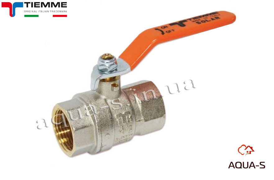 Кран кульовий Tiemme Solar DN 3/4" НВ 180 °C для сонячних систем (4720010)