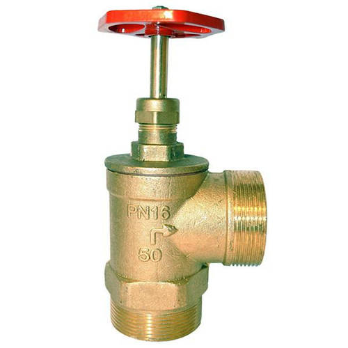 Кран пожарный Ду 50 лат. угл. 90º (нар.-нар.) (ID#333024626), цена ...