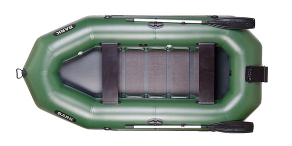 Човен BARK B-300N, тримісний Надувна Веслова ПВХ Барк Б-300Н Рейковий килимок Навісний транец Балон 40 см
