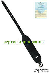 Напульсник шкіряний чорний SKÓRTEX Польща (захист зап'ястя) NS-S1 B