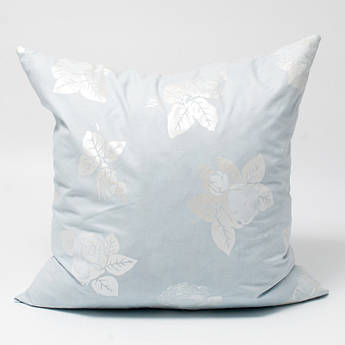 Подушка пух-перо Украина Villa Grazia голубого цвета 45х45 см