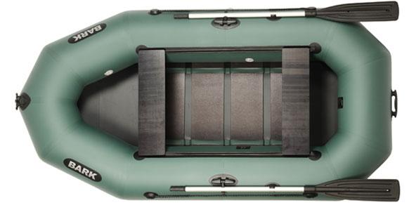 Човен BARK B-270D, тримісний Надувна ПВХ Барк Б-270Д Рейковий килимок, Пересувні сидіння, Балон 38 см