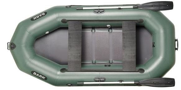 Човен BARK B-280D, тримісний Надувна ПВХ Барк Б-280Д Рейковий килимок, Пересувні сидіння