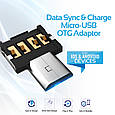 Адаптер Promate Nano-OTG USB - microUSB Black (Уцінка) (ch_nano-otg.black), фото 5