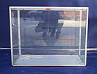 Торгова вітрина скляна з алюмінієвого профілю (куб) 100х50х80 см., Б/у, фото 3