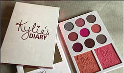 Палетка Kylie Diary: тени + румяна