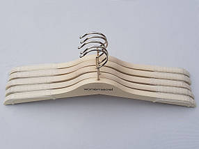 Довжина 40 см, в упаковці 5 штук. Плічка вішалки тремпеля Women Secret білого кольору., фото 2