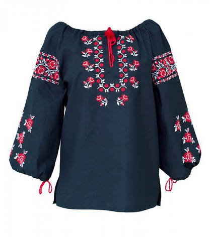 Вишиванка жіноча, домоткане полотно, фото 1