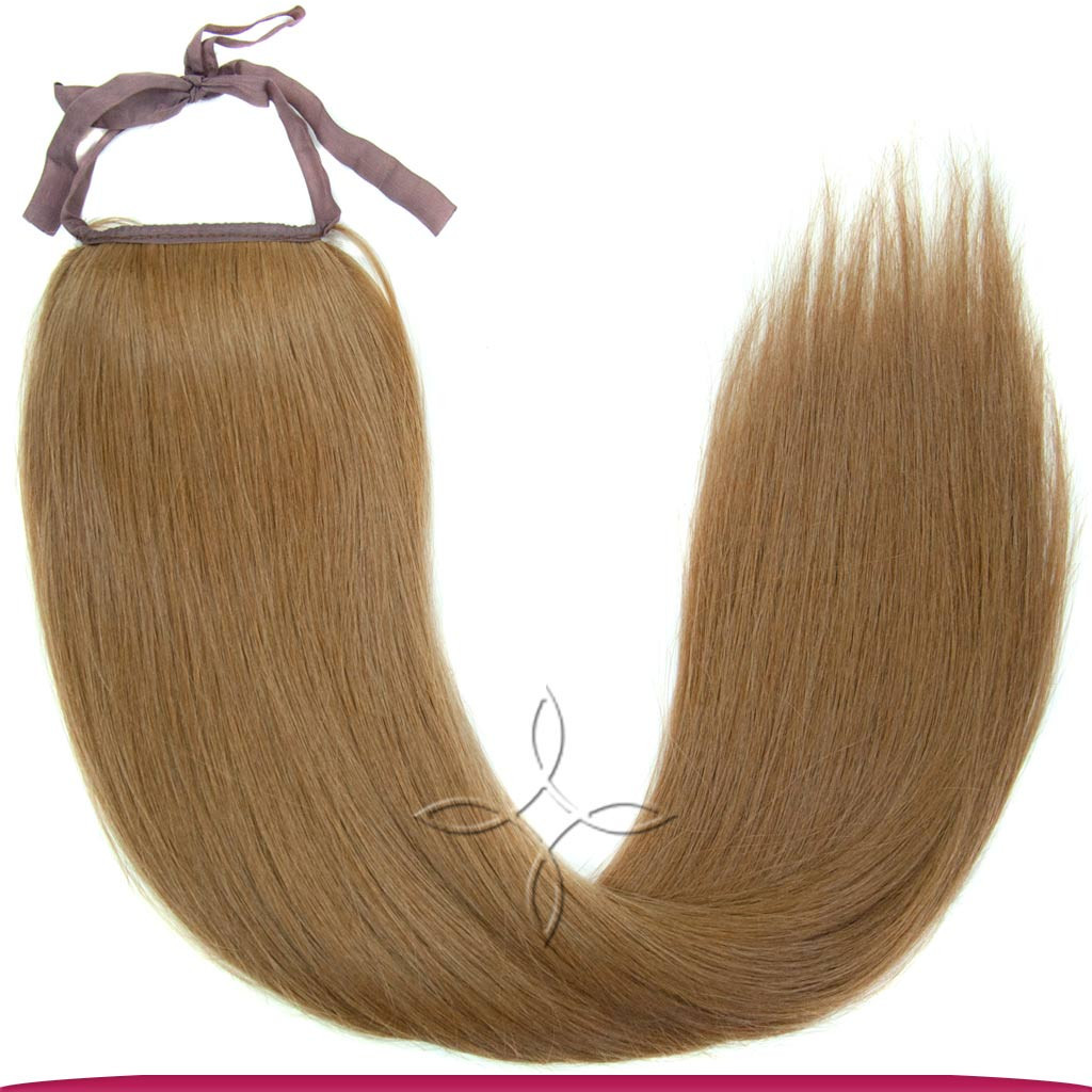 Купить Шиньон-Хвост из Славянских Волос на Ленте 60 см 100 грамм, Русый ...