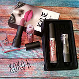Набір помада + блиск Kylie Jenner Lipstick Lip Gloss 2 in 1 , фото 5