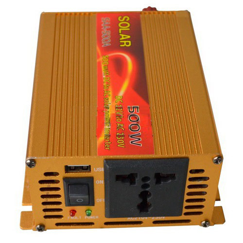 Инвертор c 12V в 220V Solar SAA-500A +USB - фото 1 - id-p651578068