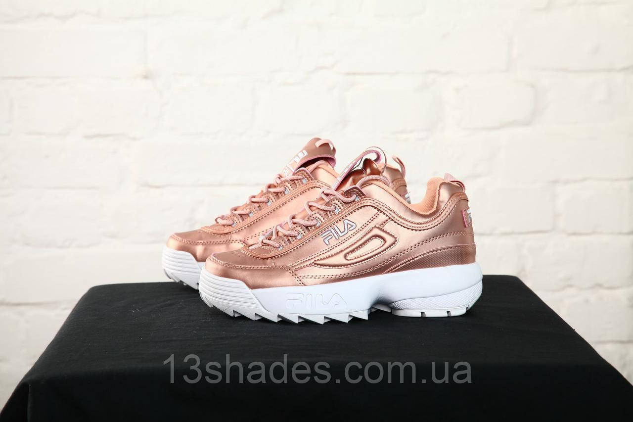 Кросівки жіночі Fila Disruptor II 2 Gold, золотий, фото 1